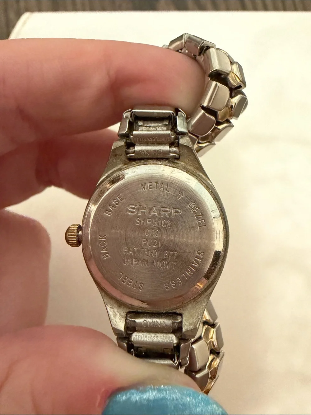 Two-Tone Women's Sharp Quartz Watch - Silver and Gold